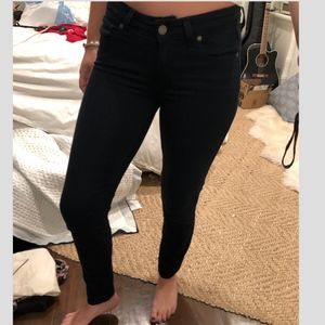 PAIGE Blue/Black "Verdugo Ankle" Skinny Jean